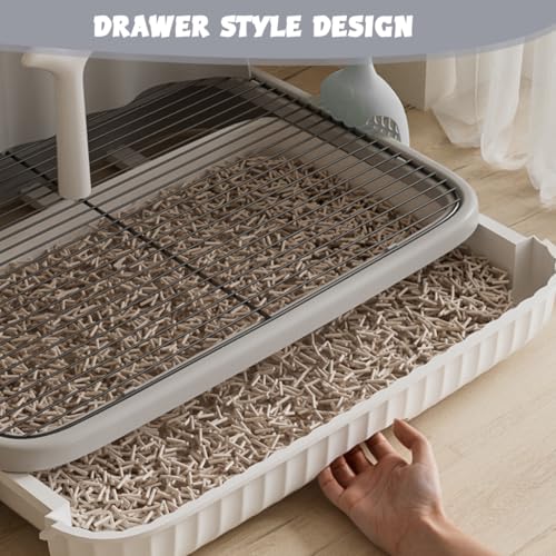 Qpets® Dog Training Toilet, Potty Tray with Poop Shovel Large Mesh Grid Double Layer Detachable Waste Tray Design Dog Potty Training Sanitary Waste Tray with Splash Guard Qpets® Dog Training Toilet, Potty Tray with Poop Shovel Large Mesh Grid Double Layer Detachable Waste Tray Design Dog Potty Training Sanitary Waste Tray with Splash Guard